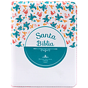 BIBLIA RVR060 BLANCO/FLORES