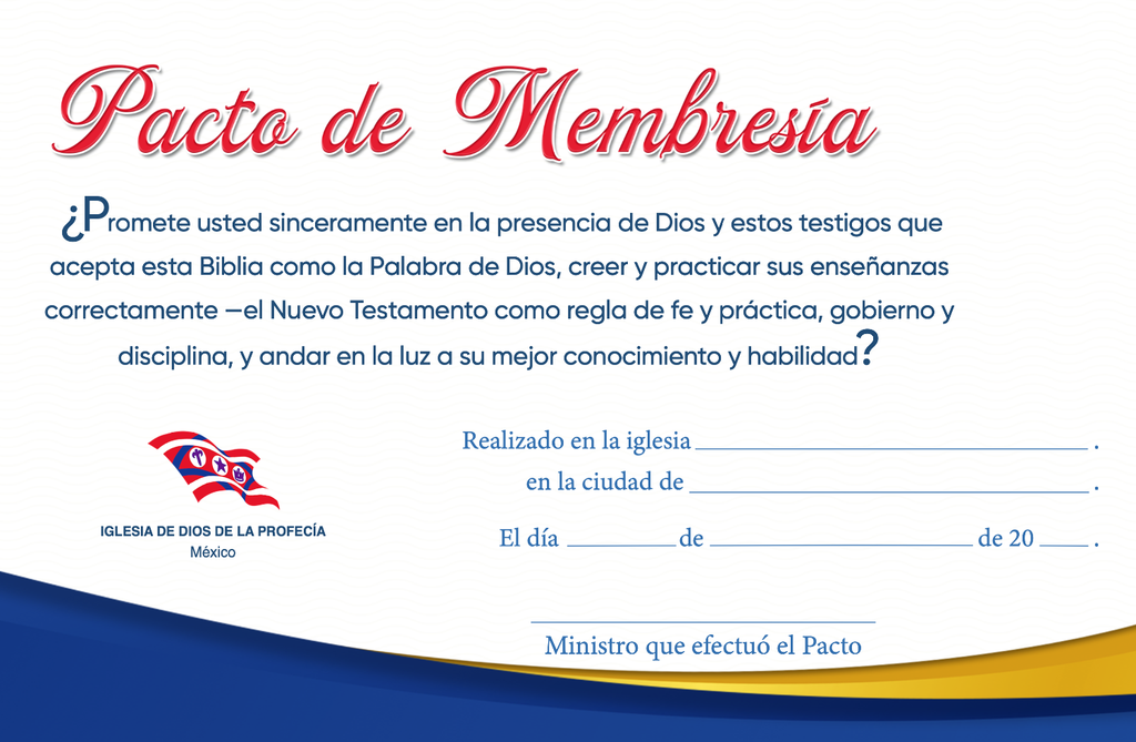 Certificado Pacto de Membresía
