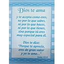 Folleto evangelistico de bolsillo. DIOS TE AMA