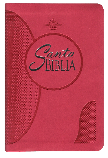 Biblia Reina Valera 1960 Mediana Letra Grande Imitación Piel Fiusha