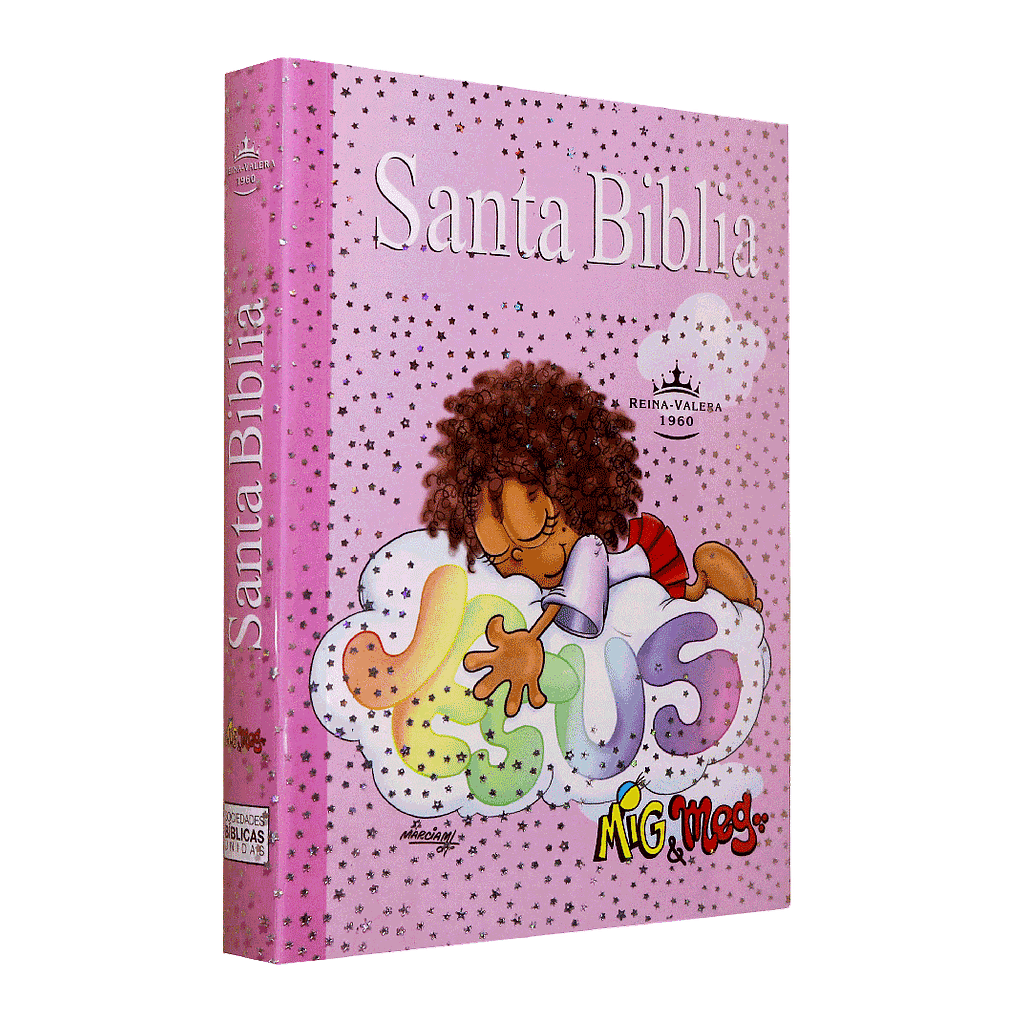 Biblia Misionera Infantil Reina Valera 1960 Chica Letra Chica Rústica Rosa