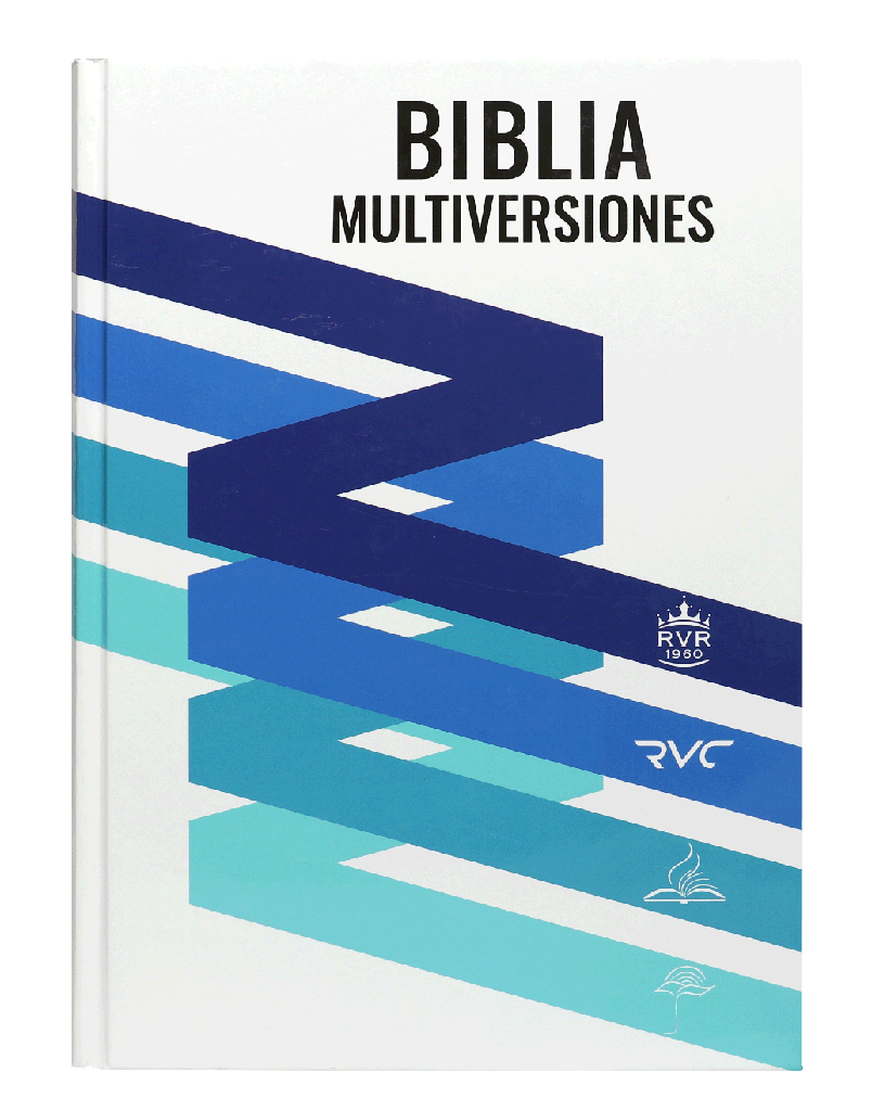 Biblia de Estudio Multiversiones Grande Letra Mediana Tapa Dura RVR60, RVC, DHH, TLA