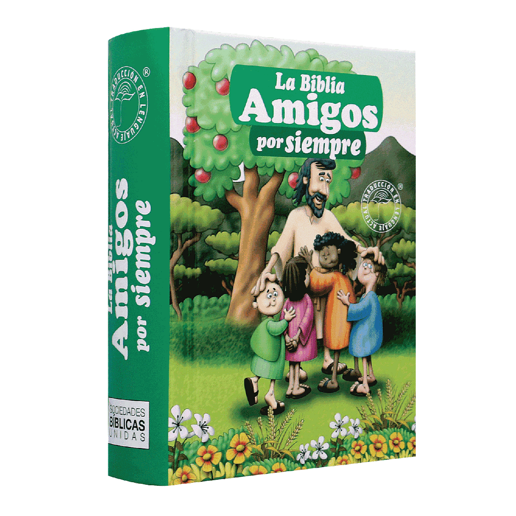 Biblia Infantil Amigos por Siempre Traducción Lenguaje Actual Tapa Dura Verde