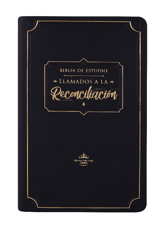 Biblia de Estudio Reconciliación Reina Valera 1960 Mediana Letra Mediana Imitación Piel Negro