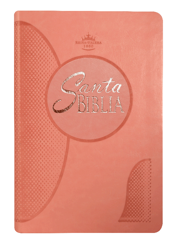 Biblia Reina Valera 1960 Mediana Letra Grande Imitación Piel Rosa