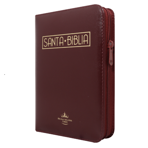 Biblia Reina Valera 1960 Grande Letra Gigante Imitación Piel Café Código QR