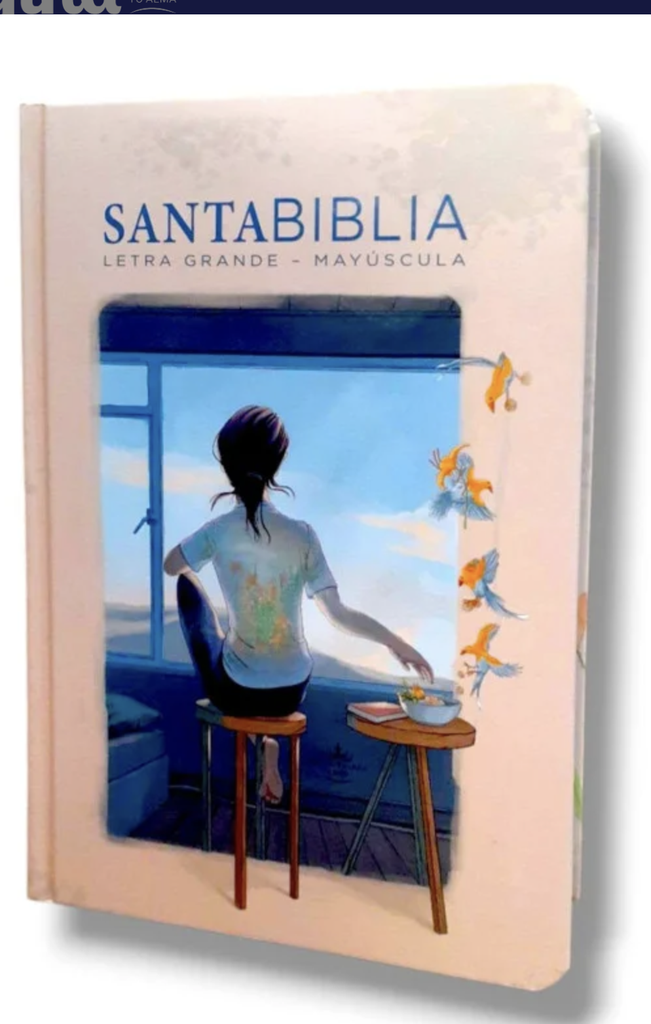 Biblia Reina Valera 1960 Mediana Letra Grande MAYUSCULA Tapa dura Mujer