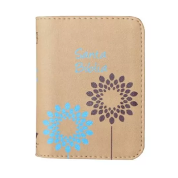 Biblia Reina Valera 1960 Mini-Bolsillo Letra Chica Imitación Piel Beige Cierre [RVR016ZPJR]
