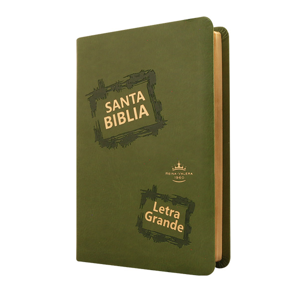 Biblia Reina Valera 1960 Mediana Letra Grande Imitación Piel Verde Claro [RVR065CLG CL]