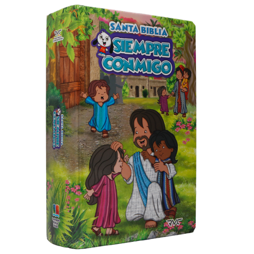 Biblia Infantil Siempre Conmigo Reina Valera Contemporánea Mediana Letra Mediana Tapa Dura [RVC.63PJRP]