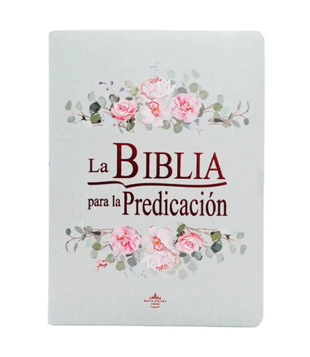 Biblia de Estudio para la Predicación Reina Valera 1960 Grande Letra Grande Aqua Flores [RVR086LGEETI:AZ]