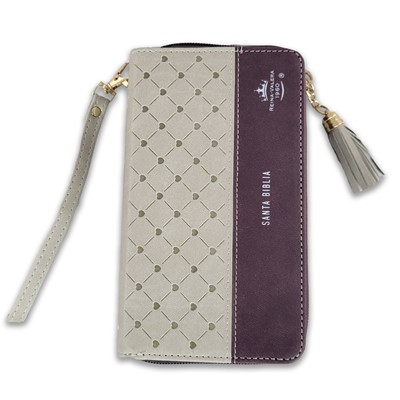 Biblia RVR6015CZTI/ Chequera Beige-Café/ Cierre [Biblia]