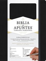 Biblia De Apuntes RVR60 Tamaño Personal Negra