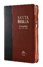 [SBM1231] Biblia Reina Valera 1960 Mediana Letra Grande Imitación Piel Negro Marrón