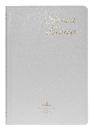 [SBM6448] Biblia Reina Valera 1960 Mediana Letra Mediana Imitación Piel Blanco Ultrafina Código QR