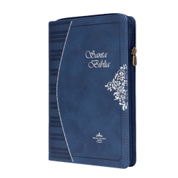 [SBM9112] Biblia Reina Valera 1960 Mediana Letra Grande Imitación Piel Azul
