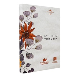 [SBM5772] Biblia Reina Valera 1960 Mediana Letra Mediana Tapa Flexible Blanco Flores [RVR068eLRPJR]