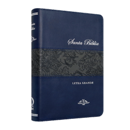 [SBM9844] Biblia Reina Valera 1909 Mediana Letra Grande Imitación Piel Azul [VR065LG]